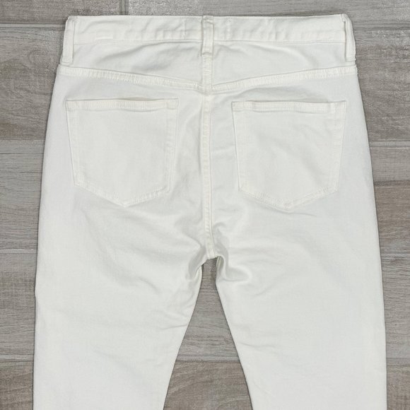 Everlane The Original Straight Leg Jean in Bone Ivory Off-White Denim Size 25 - Picture 6 of 14